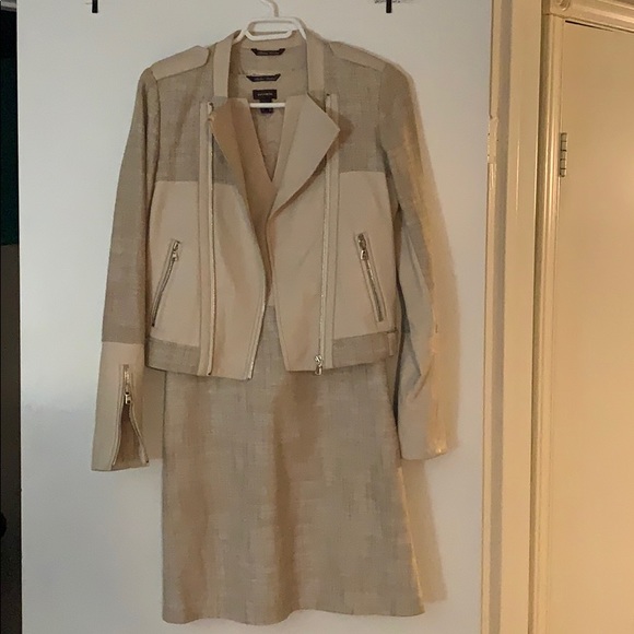 Daniel Leather and linen dress and jacket - Picture 12 of 14